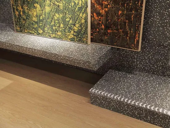 セメント 環境保護 住宅/店舗/モール/別荘/オフィス/学校/病院の装飾材料 階段/ステップ/床/壁タイル用テラゾースラブ